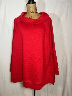 Lane Bryant Red Cowl Neck Sweater